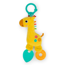 BRIGHT STARTS Csörgő/Rágóka C-karikán zsiráf Safari Soother™ 0hó+ rágóka