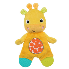 Bright Starts Snuggle&Teethe Játék és rágóka 0hó+, zsiráf rágóka