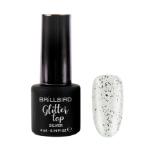 BrillBird - GLITTER TOP - SILVER - 4ML - THF fényzselé