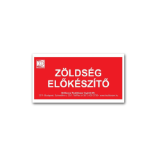 Brilliance matrica - zöldség előkészítő információs címke