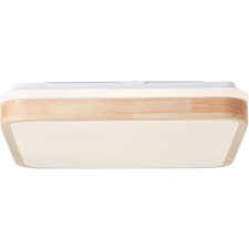 Brilliant Tumeo LED-es mennyezeti lámpa 40 cm x 40 cm fa-fehér világítás
