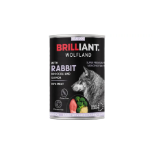 Brilliant Wolfland Rabbit Monoprotein konzerv 400g kutyaeledel