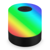 Brilo Smal akkus asztali lámpa fekete 1,5 W RGB-vel