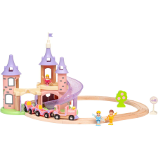 BRIO 33312 Disney hercegnők álomkastély Fa vasúti készlet - Rózsaszín kisvasút