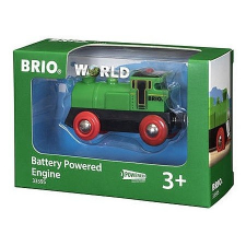  BRIO Elemes mozdony - zöld (33595) kisvasút