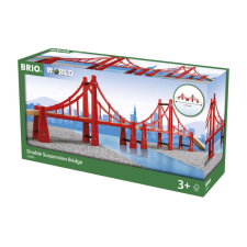  BRIO Kétpillérű híd autópálya és játékautó