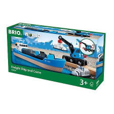 BRIO Konténerhajó daruval (33534) hajó és csónak