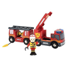  BRIO Sürgősségi tűzoltóautó (33811) autópálya és játékautó