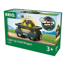 BRIO Világító arany vagon (33896) kisvasút