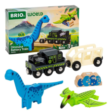 BRIO World Akkumulátoros Dinoszauruszos vonat készlet - Színes kisvasút
