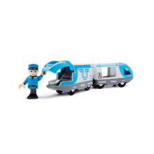 BRIO World Elemes utasszállító vonat - Kék autópálya és játékautó