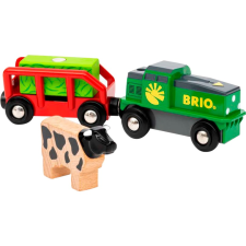 BRIO World Farm vonat - Zöld autópálya és játékautó