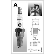 BRISK AR10C Gyújtógyertya, Super sorozat autóalkatrész