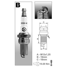 BRISK zapalovací svíčka BBR12C řada Super autóalkatrész