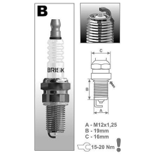 BRISK zapalovací svíčka BR10S řada Silver Racing autóalkatrész