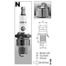 BRISK zapalovací svíčka NR12S řada Silver autóalkatrész