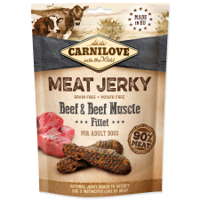 Brit ARNILOVE JERKY SNACK BEEF & BEEF MUSCLE FILLET 100G (294-111856) jutalomfalat kutyáknak