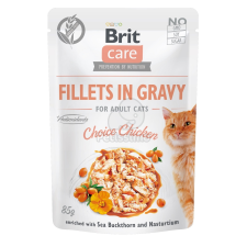 Brit Brit Care Cat Fillets in Gravy - Chicken 24 x 85 g macskaeledel