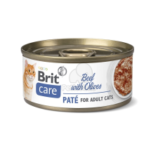 Brit Brit Care Cat Paté Beef with Olives 6 x 70 g macskaeledel