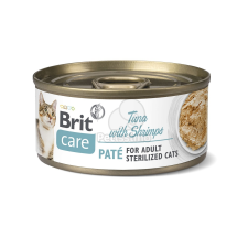 Brit Brit Care Cat Paté Sterilized Tuna with Shrimp 24 x 70 g macskaeledel
