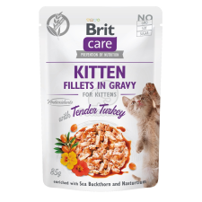 Brit Brit Care Kitten Fillets in Gravy - Turkey 6 x 85 g macskaeledel