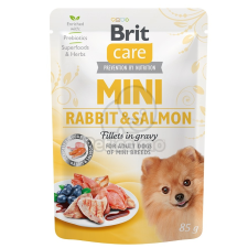 Brit Brit Care Mini Fillets in Gravy - Rabbit & Salmon 85 g kutyaeledel