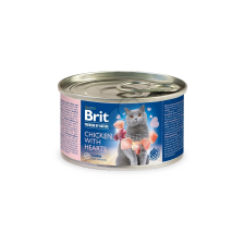 Brit Brit Premium by Nature Cat - Chicken with Hearts 24 x 200 g macskaeledel