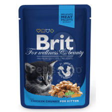 Brit Brit Premium Cat Chicken Chunks for Kitten alutasakos 24 x 100 g macskaeledel