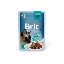 Brit Brit Premium Cat Gravy - Beef Fillets 24 x 85 g macskaeledel