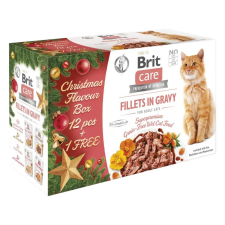 Brit Care Cat Christmas Multipack 12+1x85g Multipack jutalomfalat macskáknak