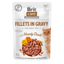  Brit Care Cat Fillets in Gravy with Hearty Duck – 12×85 g macskaeledel