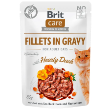 Brit Care Cat Fillets in Gravy with Hearty Duck 24x85 g macskaeledel