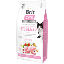 Brit Care Cat Grain Free STERILISED - SENSITIVE Rabbit 2kg macskaeledel