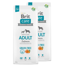Brit Care Dog Grain-free Adult lazac, burgonya 2x12kg kutyaeledel
