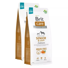 Brit Care Dog Grain-free Senior & Light Salmon & Potato kutyatáp 2x1kg kutyaeledel