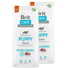 Brit Care Dog Hypoallergenic Puppy bárány, rizs kutyatáp 2x12kg kutyaeledel