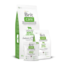  Brit Care Grain-free Adult Large Breed Salmon & Potato kutyatáp – 2×12 kg kutyaeledel