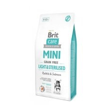 Brit Care Mini Grain Free Light&Sterilised 7 kg kutyaeledel