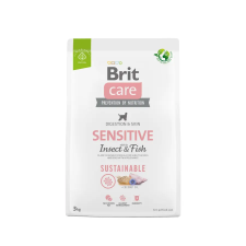 Brit Care Sensitive Insect &amp; fish 3kg - hipoallergén gabonamentes kutyatáp kutyaeledel