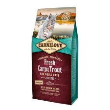 Brit Carnilove Fresh Adult Cat Carp&amp;Trout Sterilised - Ponty és Pisztráng Hússal 6kg ingyenes szállítás macskaeledel
