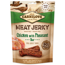 Brit CARNILOVE JERKY SNACK CHICKEN WITH PHEASANT BAR 100G (294-111858) jutalomfalat kutyáknak