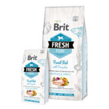 Brit Fresh Hal és sütőtök Adult Large Muscles & Joints 12 kg kutyaeledel