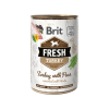 Brit Fresh Pulyka Borsóval konzerv – 24×400 g