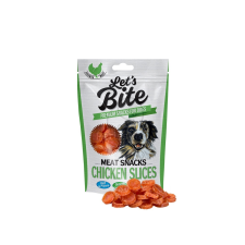  Brit Let's Bite Meat Snacks - Chicken Slices 80 g jutalomfalat kutyáknak
