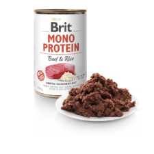 Brit Monoprotein Marha & Barna rizs 400 g kutyaeledel