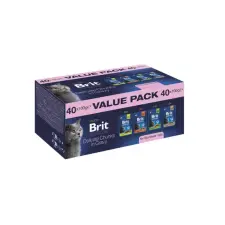  Brit Prémium alutasakos Ivartalanított macskáknak – Value Pack 40 db macskaeledel