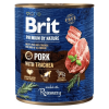  Brit Premium by Nature Adult Pork with Trachea konzerv – 24×400 g