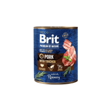Brit Premium By Nature Adult Pork with Trachea konzerv 400g kutyaeledel