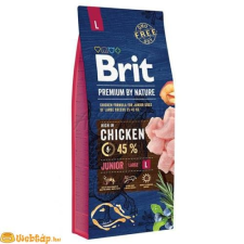 Brit Premium By Nature Premium By Nature Junior Large 15kg kutyaeledel