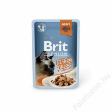 Brit Premium Cat Delicate Fillets in Gravy with Turkey 4x85g macskaeledel